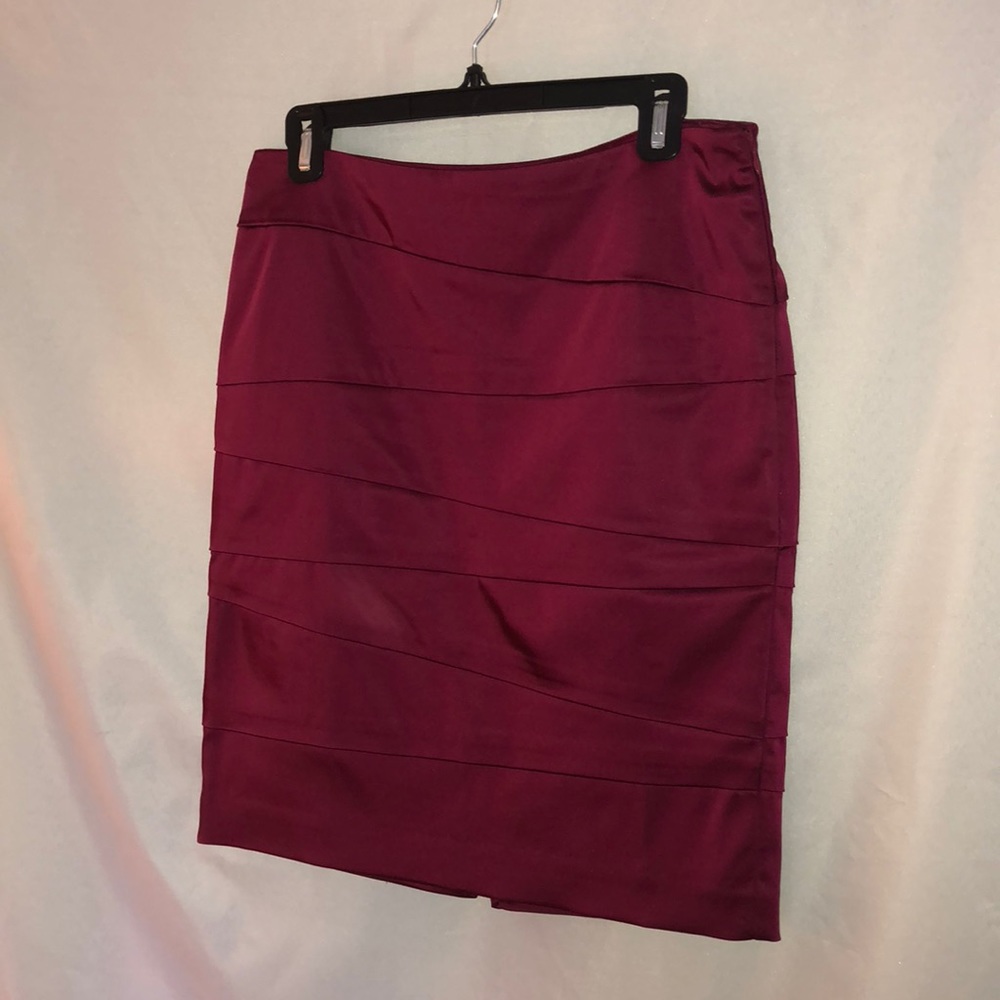 White House Black Market Satin Pencil Skirt